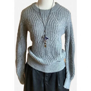 ABERCROMBIE & FITCH Wool/Alpaca Cable Knit Sweater Size S